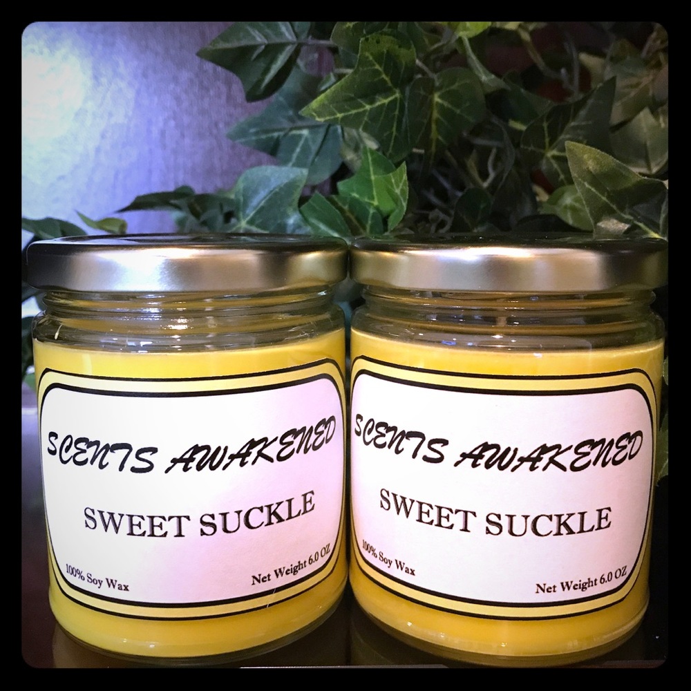 1 6 OZ 100% Soy Honeysuckle Jasmine Candle